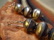 OLDPAWN Stamped Silver Bead Pierced Earrings