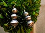 OLDPAWN Stamped Silver Bead Pierced Earrings