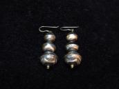 OLDPAWN Stamped Silver Bead Pierced Earrings
