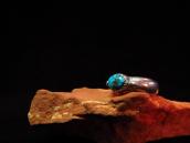 OLD PAWN Silver Ring with Gem Turquoise