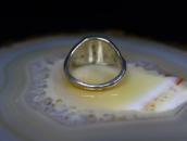 Vintage Hopi or Navajo Silver Overlay Elk Seal Ring  c.1950