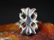 Old Navajo Sand Casted "Ketoh Style" Silver Ring  c.1980～
