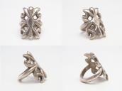 Old Navajo Sand Casted "Ketoh Style" Silver Ring  c.1980～