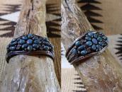Vintage High Grade Lone Mt. Turquoise Cluster Cuff  c.1940～