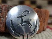Vintage Hopi or Navajo Elk/Antelop Overlay Pin & Top  c.1950