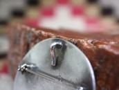 Vintage Hopi or Navajo Elk/Antelop Overlay Pin & Top  c.1950