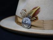 Vintage Hopi or Navajo Elk/Antelop Overlay Pin & Top  c.1950