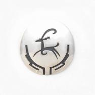 Vintage Hopi or Navajo Elk/Antelop Overlay Pin & Top  c.1950