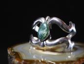 【NAVAJO GUILD】Vtg Casted Silver Wide Cuff w/Turquoise c.1950