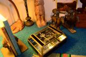 Cactus/Tatanka Skull/Sun Engraved Glass Trinket Jewelry Box
