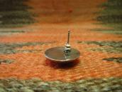 【Austin Wilson】 Vtg Stamped Concho Pierced Earrings  c.1940～