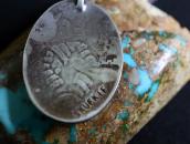 【Lawrence Saufkie】Hopi Bear Paw Overlay Top Necklace c.1980～