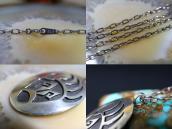 【Lawrence Saufkie】Hopi Bear Paw Overlay Top Necklace c.1980～