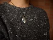 【Lawrence Saufkie】Hopi Bear Paw Overlay Top Necklace c.1980～