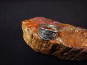 Antique Navajo Arrows Stamped Ingot Silver Ring  c.1920～