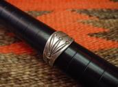 Antique Navajo Arrows Stamped Ingot Silver Ring  c.1920～