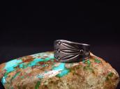 Antique Navajo Arrows Stamped Ingot Silver Ring  c.1920～