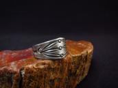Antique Navajo Arrows Stamped Ingot Silver Ring  c.1920～