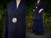 【Lawrence Saufkie】Hopi Bear Paws Overlay Pin & Top c.1970～