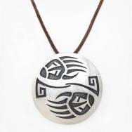 【Lawrence Saufkie】Hopi Bear Paws Overlay Pin & Top c.1970～