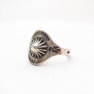 Antique Concho Repoused Silver Tourist Ring  c.1930～