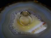 【Beauford Dawahoya】Hopi Silver Overlay Face Ring  c.1965～