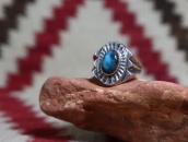 Vtg Navajo Cast Ring w/Replaced Bisbee Turquoise c.1950～