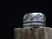 【Roy Tawahongva/Hopi Crafts】Heavy Overlay Wide Cuff  c.1975～