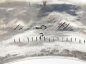 【Roy Tawahongva/Hopi Crafts】Heavy Overlay Wide Cuff  c.1975～