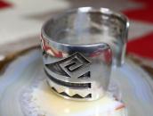 【Roy Tawahongva/Hopi Crafts】Heavy Overlay Wide Cuff  c.1975～