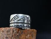 【Roy Tawahongva/Hopi Crafts】Heavy Overlay Wide Cuff  c.1975～