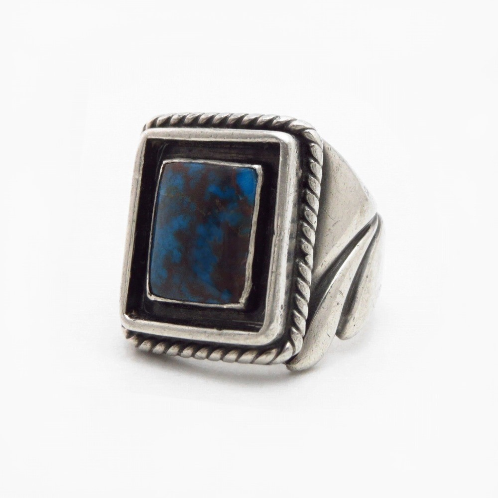 【Fred Thompson】Navajo Replaced Bisbee Turquoise Ring c.1950～