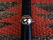 Antique "Navajo Pearl" Face Silver Tourist Ring  c.1940