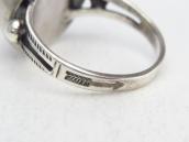 Antique "Navajo Pearl" Face Silver Tourist Ring  c.1940