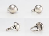 Antique "Navajo Pearl" Face Silver Tourist Ring  c.1940