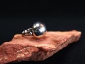 Antique "Navajo Pearl" Face Silver Tourist Ring  c.1940