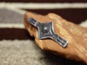 Atq Shell Repoused & Arrows Stamped Small Pin Brooch c.1930～