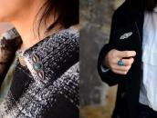 Antique Navajo Stamped Small Pin w/BlueGem Turquoise c.1940～