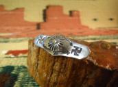 Atq 【Ganscraft】 卍 & Arrows Stamped Small Silver Pin  c.1930