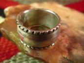 Greg Lewis Acoma 19th century Style Ingot Silver Ring JP17