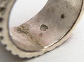 Greg Lewis Acoma 19th century Style Ingot Silver Ring JP23