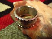 Greg Lewis Acoma 19th century Style Ingot Silver Ring JP23