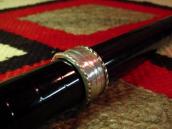 Greg Lewis Acoma 19th century Style Ingot Silver Ring JP23