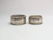 Greg Lewis Acoma 19th century Style Ingot Silver Ring JP23