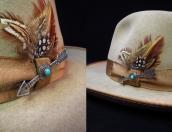 Atq 【Ganscraft】 Arrow Shape Stamped Silver Pin w/TQ  c.1930～