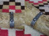 Antique Navajo 卍 Applique & Stamped Coin Silver Cuff c.1925～