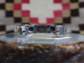Antique Navajo 卍 Applique & Stamped Coin Silver Cuff c.1925～