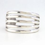 Vintage Navajo Ingot Silver Split Band Small Cuff  c.1935～