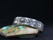 Atq Navajo Repouse & 卍 Arrow Stamped Silver Cuff  c.1925～