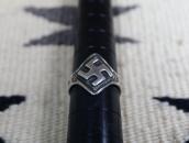 Atq Navajo 卍 Applique Rambus Shape Cigar Band Ring  c.1925～